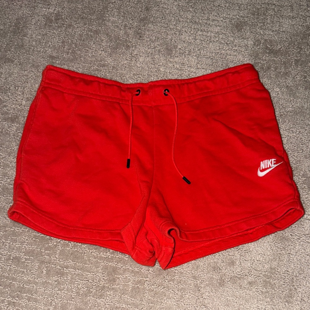 Nike Women's Vibrant Red Athletic Shorts